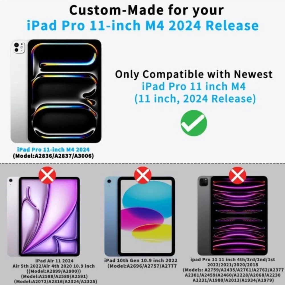 ✨BNWT - Apple iPad Pro 11” Case 2024 (M4, 5th Gen) Pencil Holder - Light Blue✨